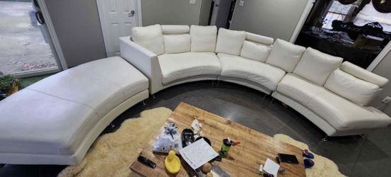 Leather sofa set With Chaise MOVING THIS WEEK