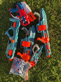 Nerf gun lot with bullets