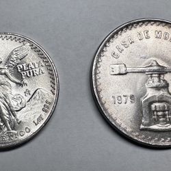🇲🇽 2 1 Oz Silver Mexican Coins 