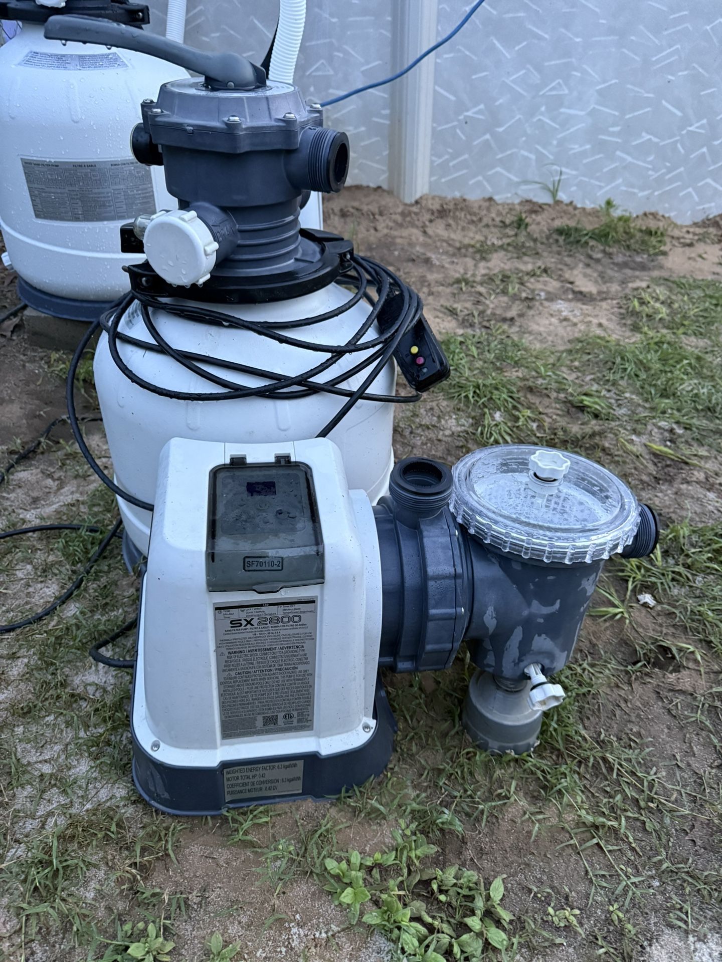 Intex 2800 Gph Sand filter Pool Pump