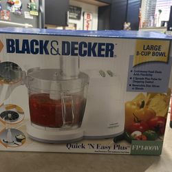 Black And Decker 8 Cup 2 Speed Quick 'N Easy Plus Food Processor 