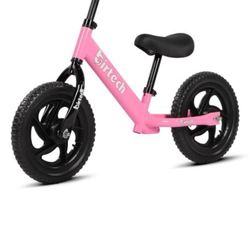 Birtech 12 Inch Toddler Balance Bike for Kids 2-6 Years Old, Pink