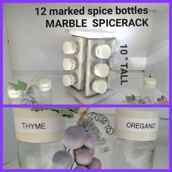 **MARBLE SPICE RACK..**