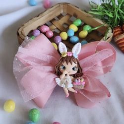 Adorable Pink Bunny Bow 