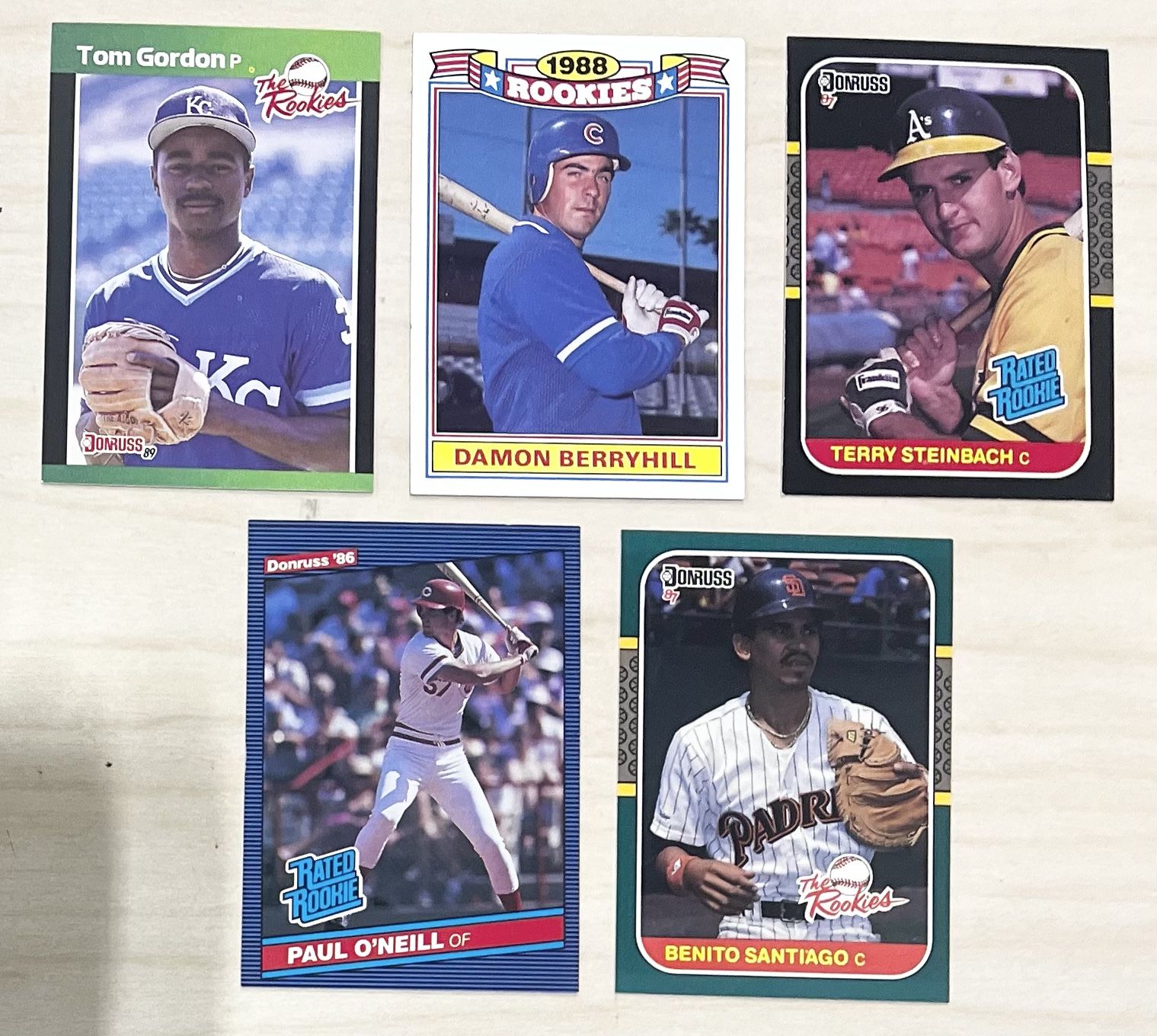 ✨Donruss Stars Lot - Paul O’Neill, Steinbach, Santiago - 1986–88✨