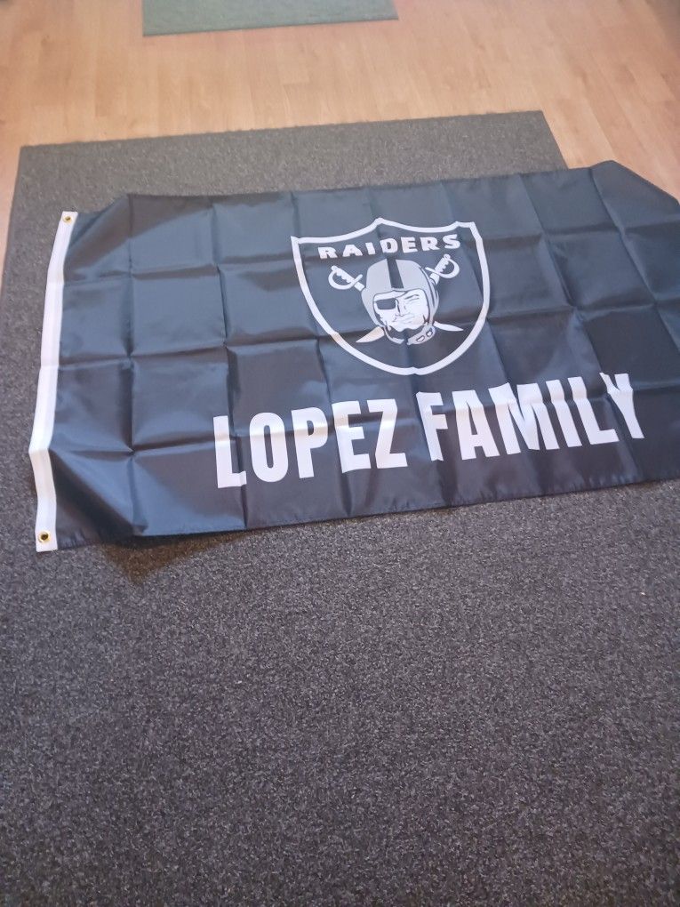 Raiders Lopez Family Flags