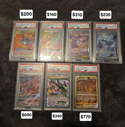 Pokemon  psa 10 slabs