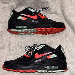Air Max 90 Black Bright Crimson Glacier Ice