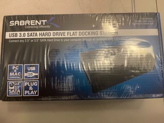 Sabrent USB 3.0 SATA Hard Drive Flat Docking Station (Model: EC-DFLT