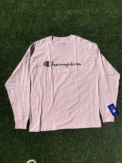 Champion Script Logo Long sleeve Pink Size (XL)