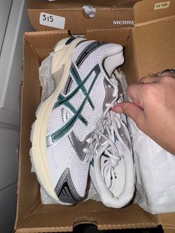 ASICS GEL-1130 sneakers in the "White/Rainy Lake"