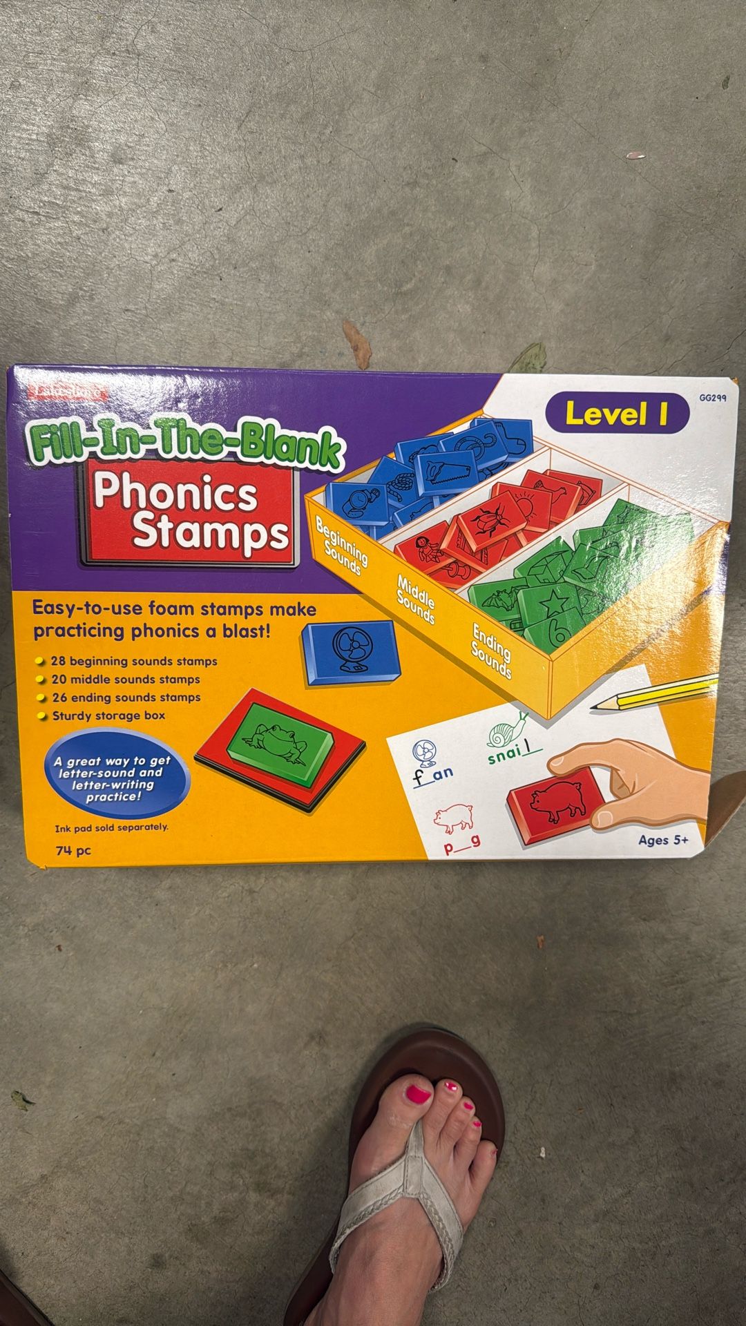 Lakeshore fill In the blank phonics stamp