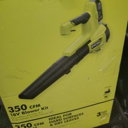 Ryobi 18v Blower Kit With 4.0ah Battery And Charger