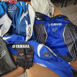 Fox Motocross Pants, Shirts, And Gloves