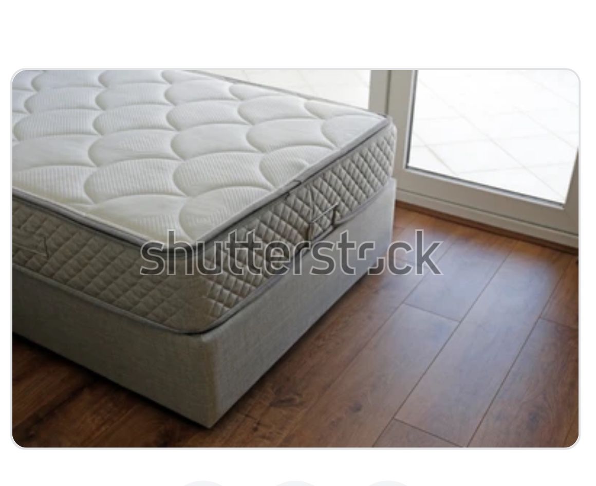 Twin Size Mattress, Box Spring And Frame.