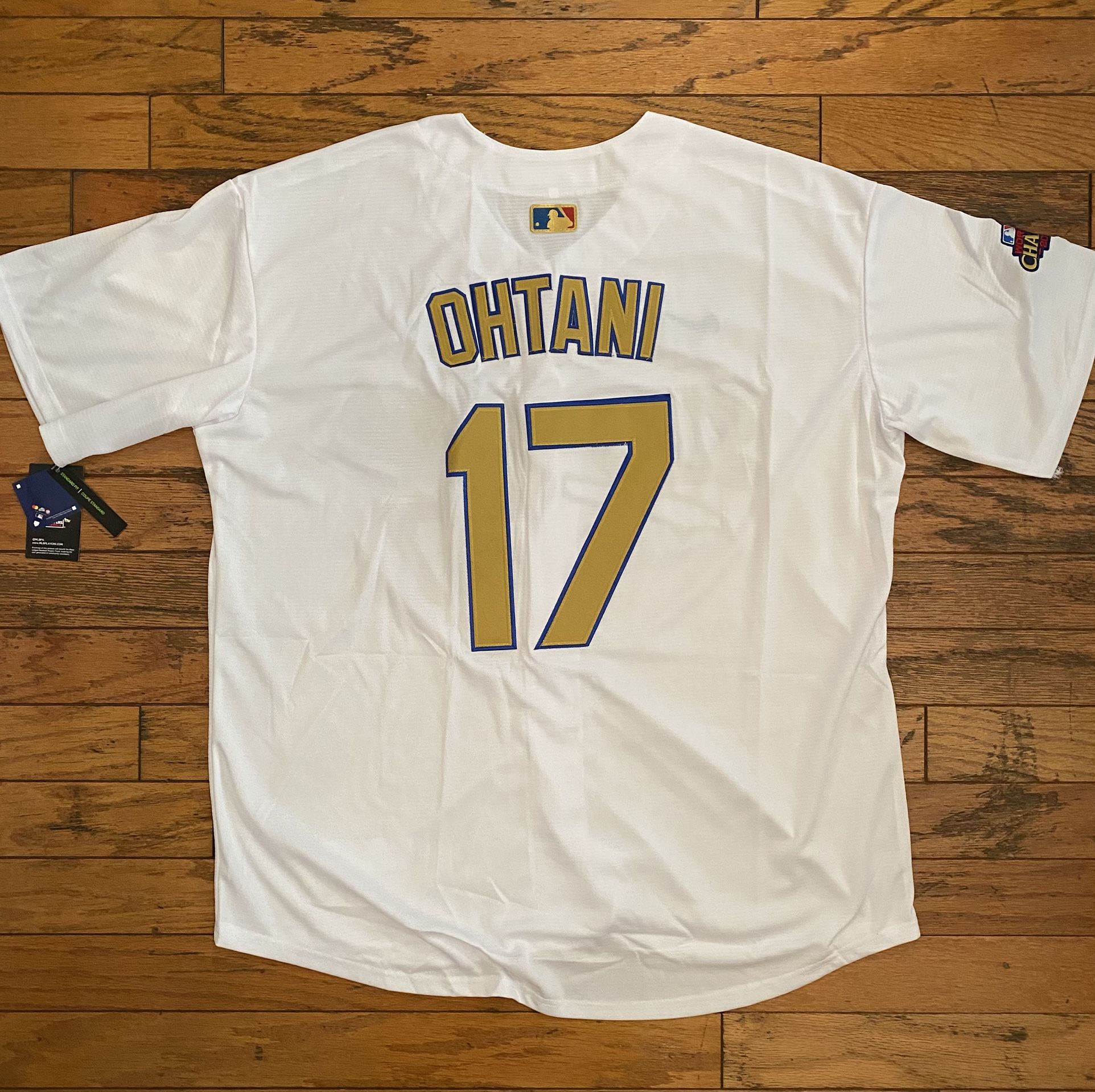 4XL Stitched Los Angeles Dodgers Shohei Ohtani Championship Jersey