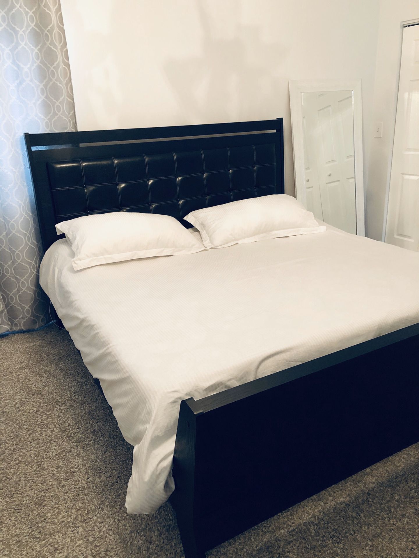 King size bed frame and dresser