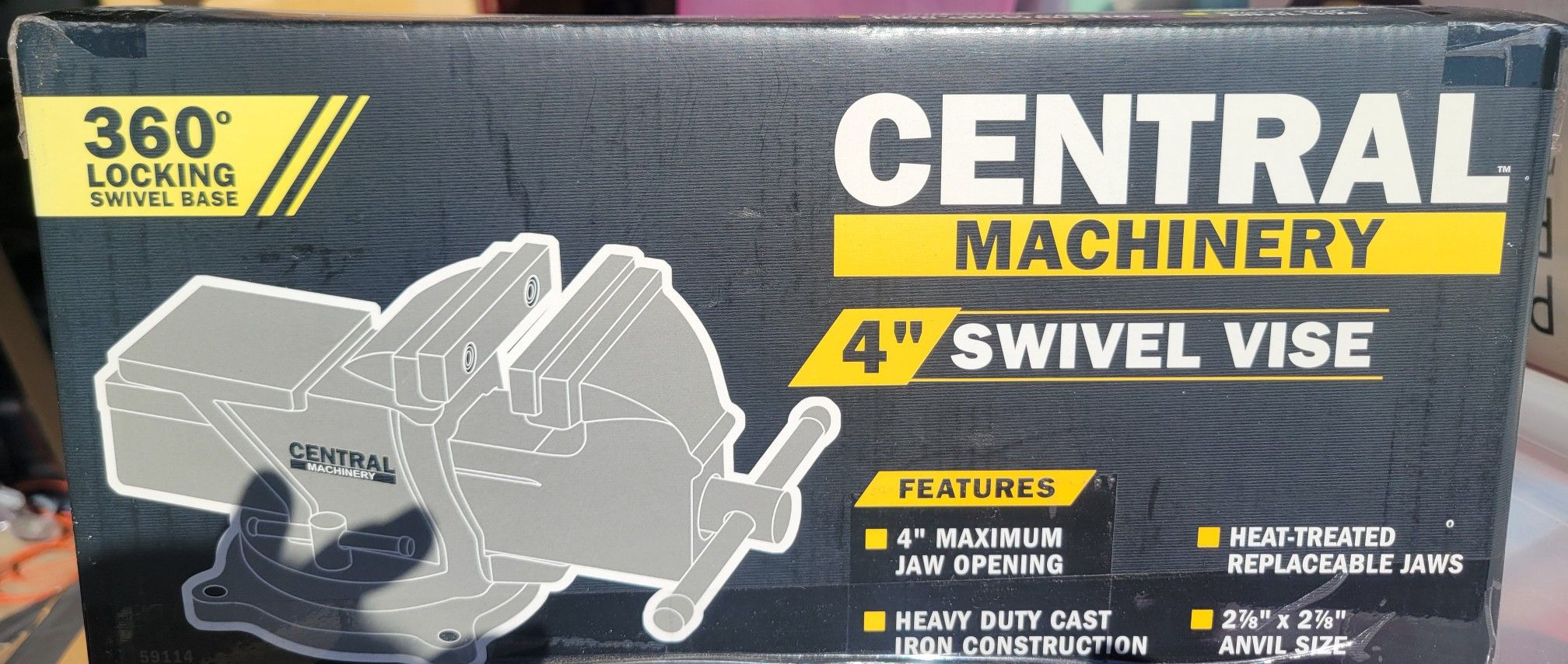 4" Swivel Vise Central Machinery 