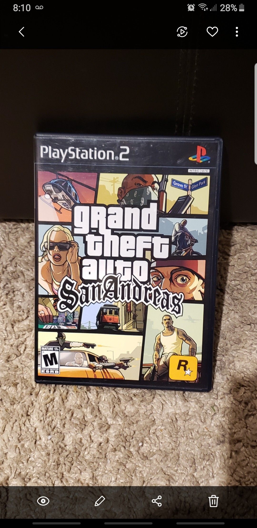 PS2 GTA SAN ANDREAS. @MINT@