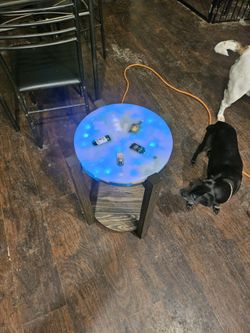 Home Made Epoxy Resin Side Table