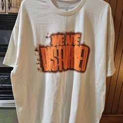 2X  MENS AUTHENTIC 2024  "TAkE BACK YOUR LIFE" DISTURBED CONCERT T-SHIRT