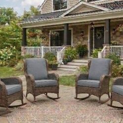Brand New Patio Chair Set Patio Rocking Chairs Outdoor Rocking Chairs Patio Rockers Patio Rocking Chair Set 🚎🚛🆕