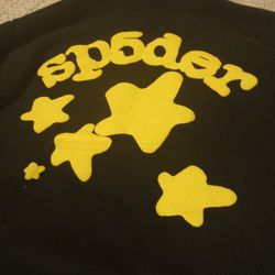 Spider Hoodie Beluga  Black  And Yellow