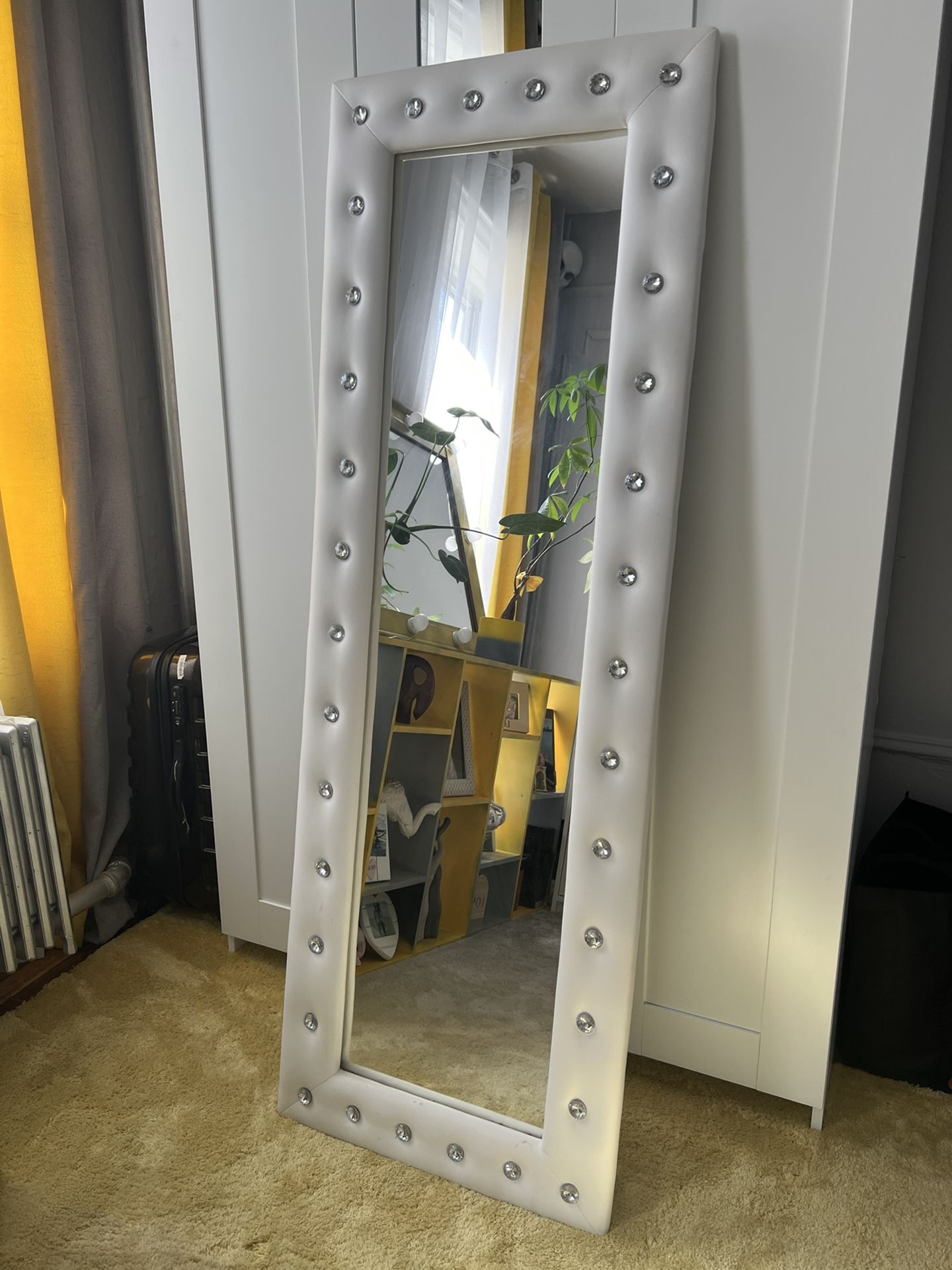 Crystal Tufted Full Length Mirror