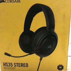 $30🍇Corsair HS35 - Stereo Gaming Headset - Memory Foam Earcups Carbon ⚡️
