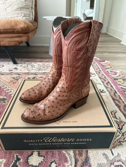 Tecovas Russet Ostrich Wyatt 2 Size 11 D