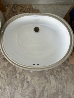 New White Oval Sinks