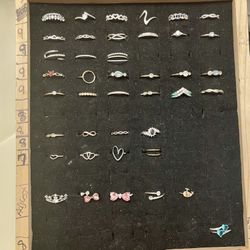 Come Shop!!  Sterling Silver And Gold Platted Rings. Boxelder Dr. 92563