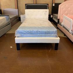 White Twin Bed Frame 