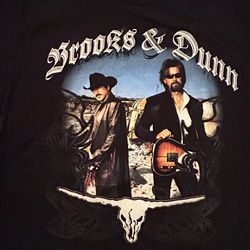 Brooks & Dunn Country Music Tour T-shirt - Black Tee - XL - Tultex