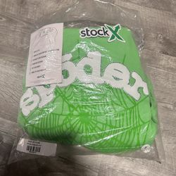  sp5der hoodie”slime green”(stock x verified)