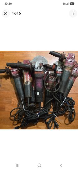 Metabo 14.5A Corded 5" Fast Brake Angle Grinders