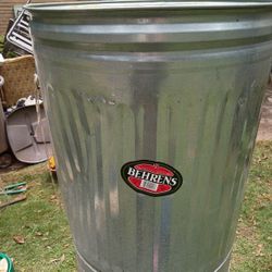 Metal Trash Can
