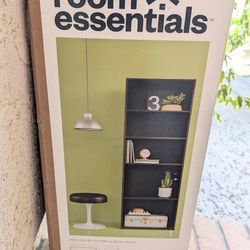 Room Essentials 5-Shelf Bookcase Expresso Finish - New