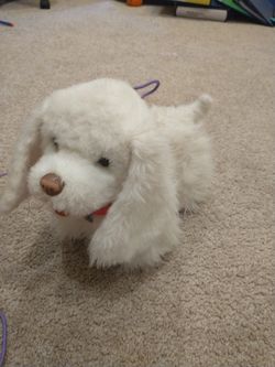 Battery Powered Fluffy Toy Dog 