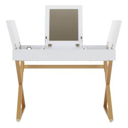 World Market White Vanity Desk
