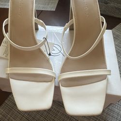 White Sandals With Heel