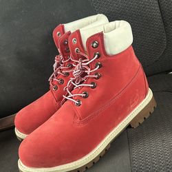 Red Timberlands Boots