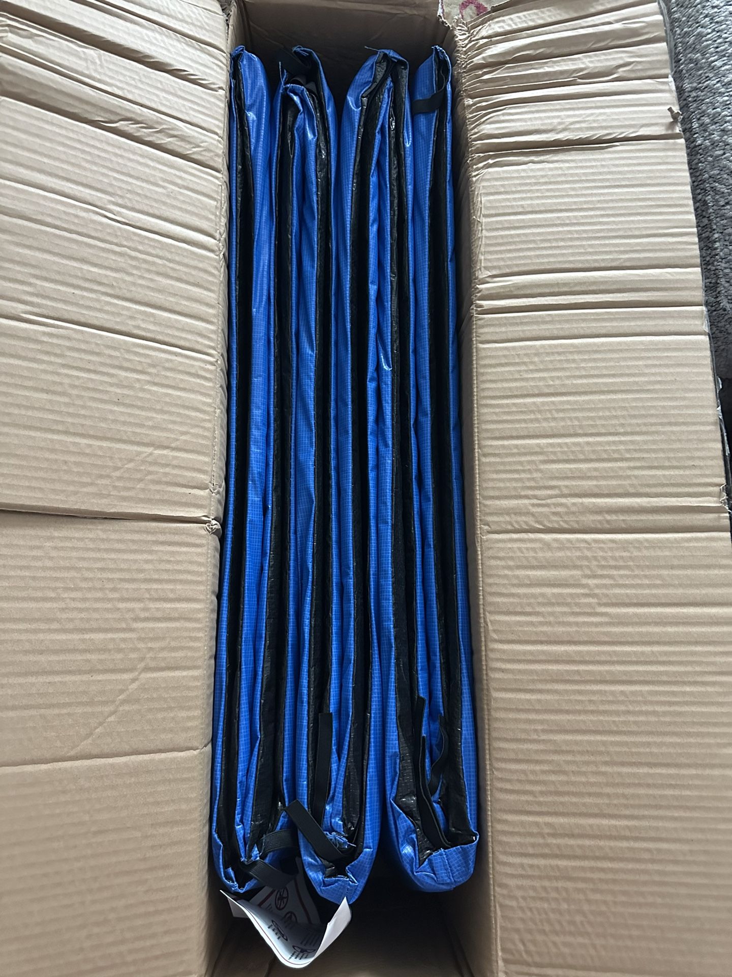 NEW Topbuy 12FT Trampoline Pad Trampoline Replacement Safety Pad Waterproof Spring Cover Pad Blue