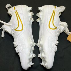 Brand New NIKE HUARACHE ELITE 9 LAX Low
FOOTBALL CLEATS White Gold Men SIZES 7.5, 8, 8.5, 10, 10.5, 11.5, 13