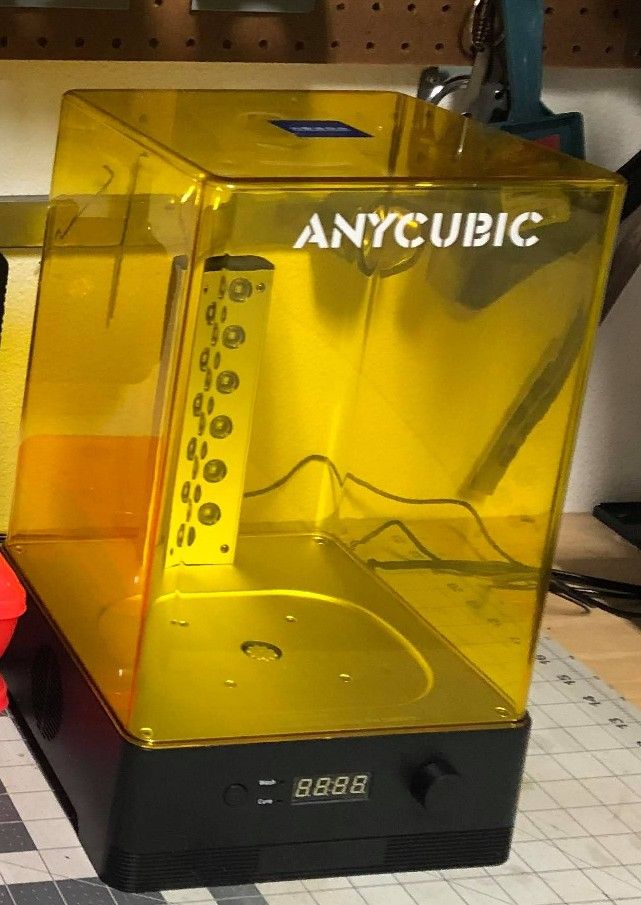 
Used Anycubic 3D Resin printer and Wash Station with accessories.