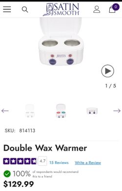 Satin smooth double wax warmer