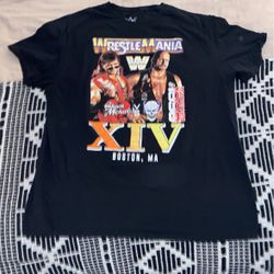 WWE VINTAGE STONE COLD SHAWN MICHAELS WRESTLEMANIA XIV SHIRT