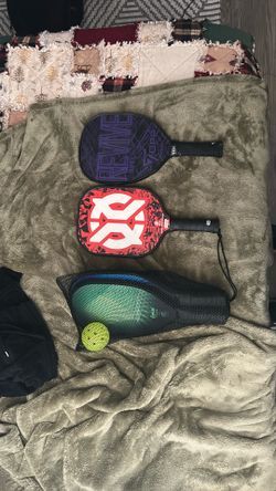 Pickleball Paddles And 2 Balls.