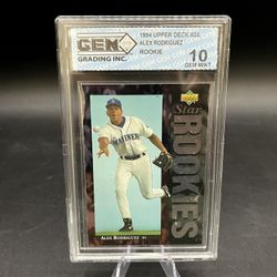 1994 Gem Grading Upper Deck A Rod #24 10 Gem *5708