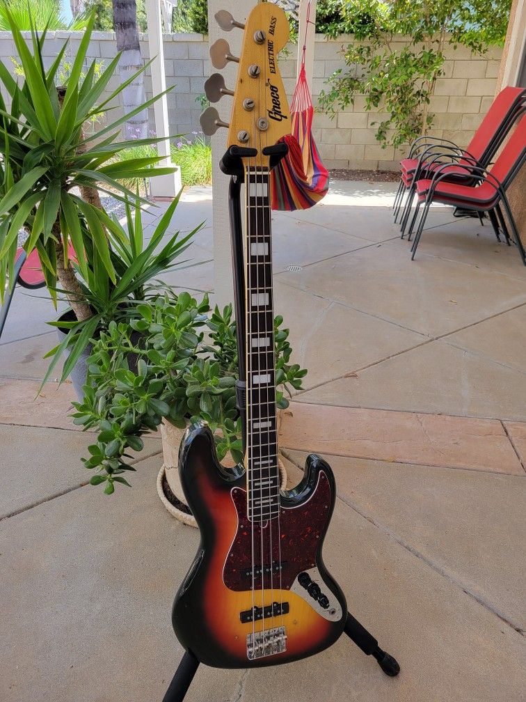 Greco 1974 Jazz Bass Sunburst Perfect
